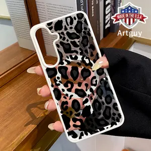 Magnetic Phone Case for Samsung Galaxy S24 Plus S25 Ultra S23 FE Ultra S22+ Leopard Print Pattern TPU Shockproof Anti-Scratch Stylish Smartphone Cover