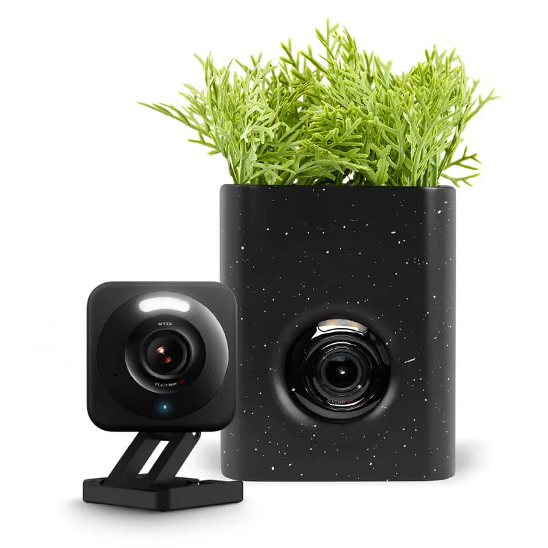 WYZE Wyze Cam Vase - Modern Home Security Camera with Stylish Design for Smart Home Decor