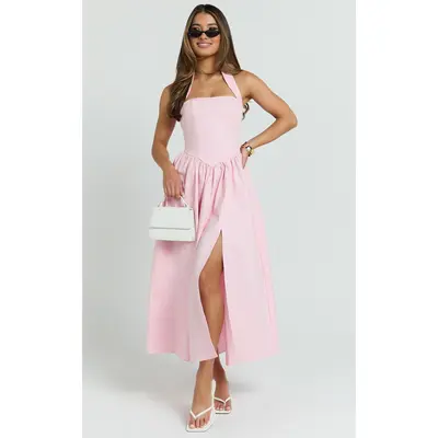 Love Bonito Emi Linen Fit Flare Midi Dress - TikTok Shop