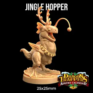 Jingle Hopper Christmas Advent Calendar | The Dragon Trappers Lodge |32mm Scale | Miniature TTRPG Mini DnD Dungeons Dragons Wargame