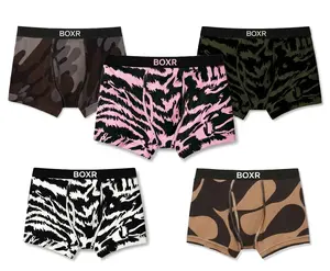 Men's Classic Cotton Boxer Briefs - Soft Breathable Comfort Fit Underwear - Minimalist Elastic Waistband Trunks - Essential Everyday Underwear for Men