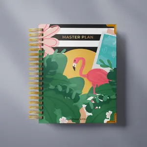 Master Planner, Undated, 12 month planner, self care, art, yearly planner planner notebook