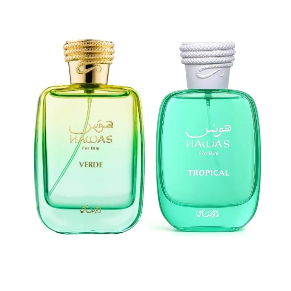 Rasasi | Hawas Verde + Hawas Tropical | Eau De Parfum | 100 ML | Eau De Parfum | Citrus - Sweet & Aromatic Notes