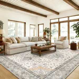 BOOPBEEP Imitation Cashmere Area Rug, Bohemian Washable Carpet, For Living Room Dining Room Bedroom, Soft Low Pile, Non Slip, Home Decor, Ideal For HighTraffic Area, Mother's Day Gilf, Housewarming, Non-Shedding persian rugs Outdoor rug Camping Picnic Rug