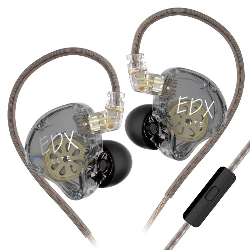 KZ EDX Headphones Sports Gaming HIFI in Ear Bass Earphones Stereo Music Earbuds Monitor Stage Live Edxlite