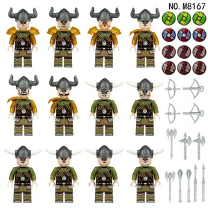 Viking doll M8168 children assemble small particles of building blocks, toys, weapons accessories, birthday gifts for soldiers.