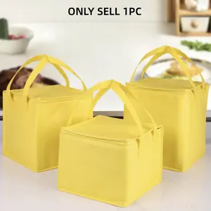 Lake Blue Outdoor Insulated Bag, Large Capacity Food Keeper, Portable Zipper Design, Ideal for Bakery, Seafood, Picnics, Lunch Boxes, Insulated Cooler Bag