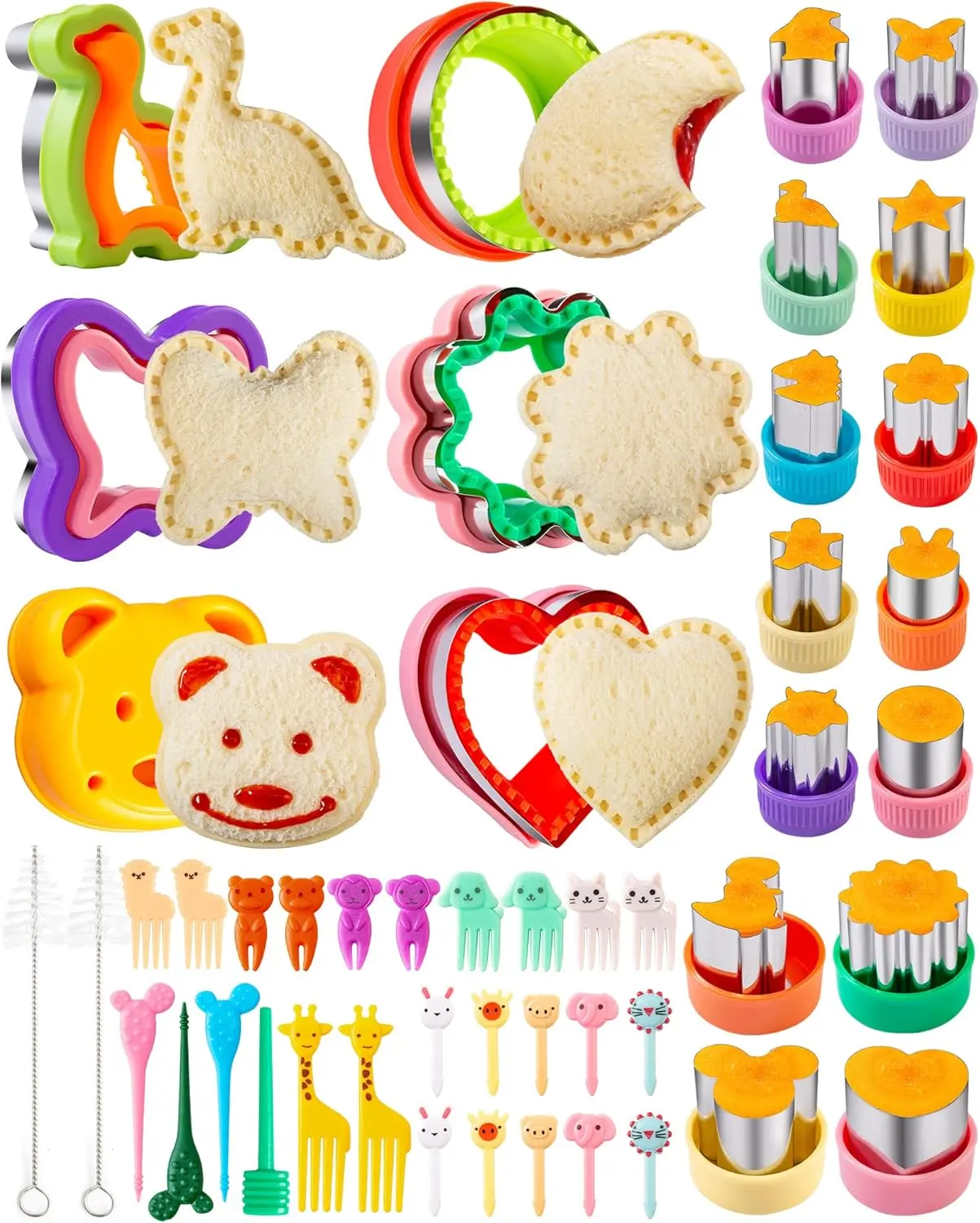 Various Sizes Sandwich Mold Cutter Set Home Sandwich Shaping Mold Kids Breakfast Creative Tool Toast Molder Essential Kitchen Baking Accessory