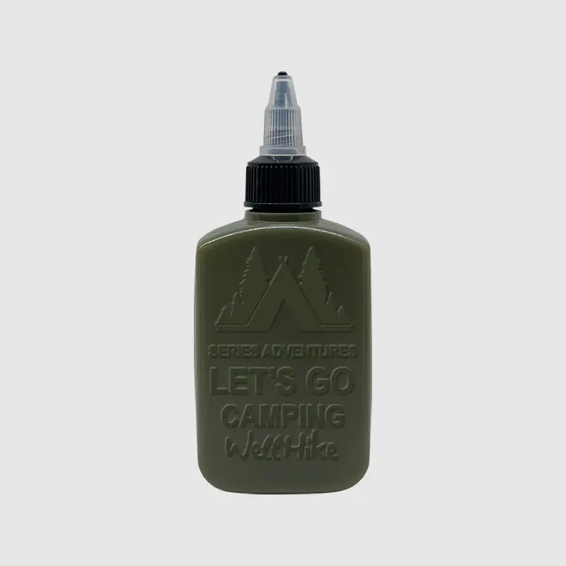 W green oil bottle