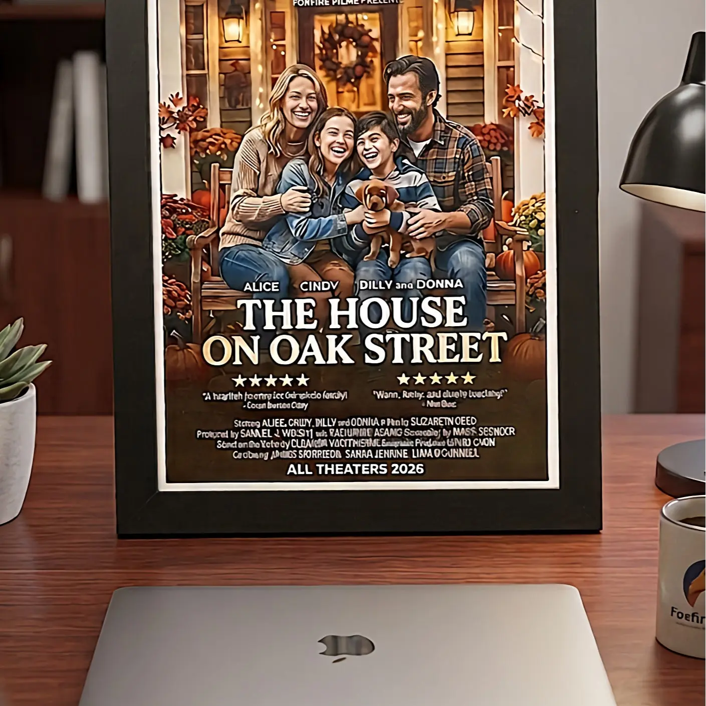 Family personalized movie poster