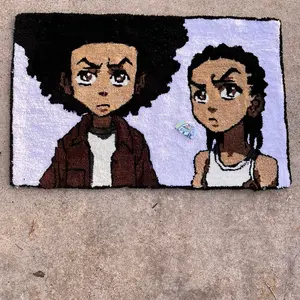 Boondocks Tufted Rug (Huey Riley Cotton Indoor Living Room Space)