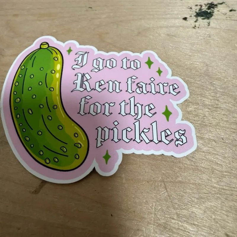 REN faire pickle sticker