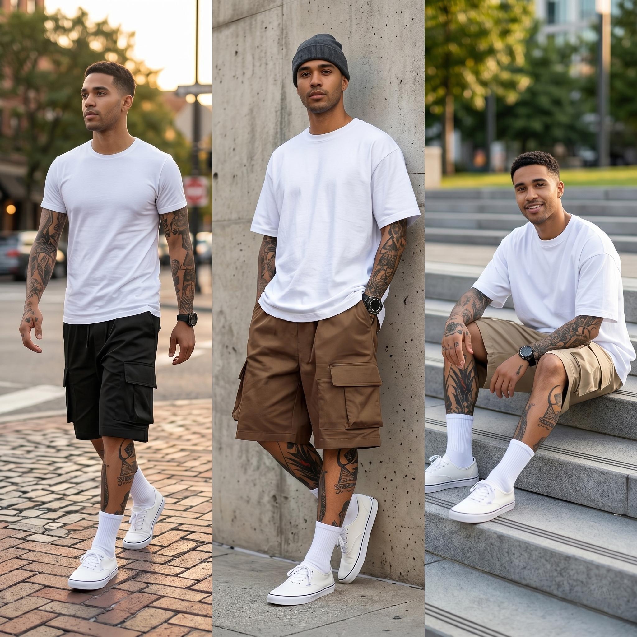 Men's Cargo Shorts 3 Pack &ndash; Relaxed Fit Tactical Shorts S-6XL, Lightweight Durable Summer Shorts for Gym, Outdoor & Casual Wear