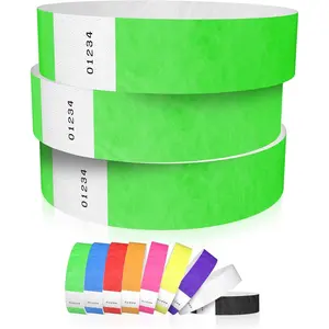 600 Neon Green Tyvek Wristbands for Events - Tamper-Proof Design & Fluorescent Color Prevent Reuse Premium-Grade Bracelets for Hospital & Medical ID, Party & VIP Identification