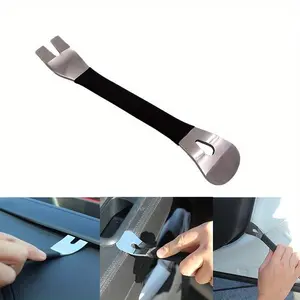 Durable Stainless Steel Car Trim Removal Tool - Two-End Level Pry Tool for Door Panel, Audio Terminal & Fastener Driver Automotive Maintenance Tools