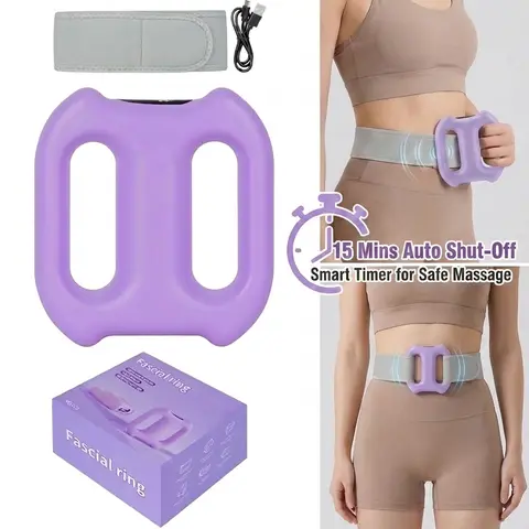 Rechargeable Wearable Personal Massager, Dual-Loop Design, 2 Modes, 5 Levels, 15-Min Auto-Off Smart Timer