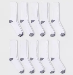 Men's Odor Resistant Crew Socks 10pk - Goodfellow & Co 6-12