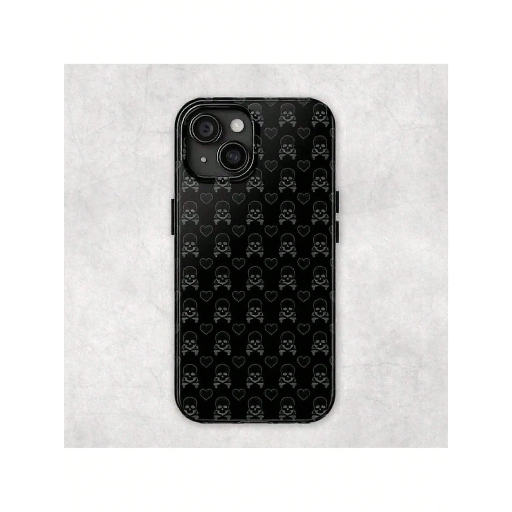 Blue Skully |   Skull N Crossbones Y2K Emo Goth Aesthetic Tough Phone Case,Suitable For IPhone  17 Pro Max Plus Air/16/15/14/13/12/11