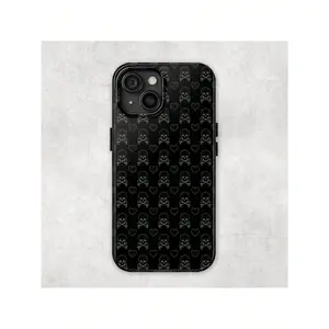 Blue Skully |   Skull N Crossbones Y2K Emo Goth Aesthetic Tough Phone Case,Suitable For IPhone  17 Pro Max Plus Air/16/15/14/13/12/11