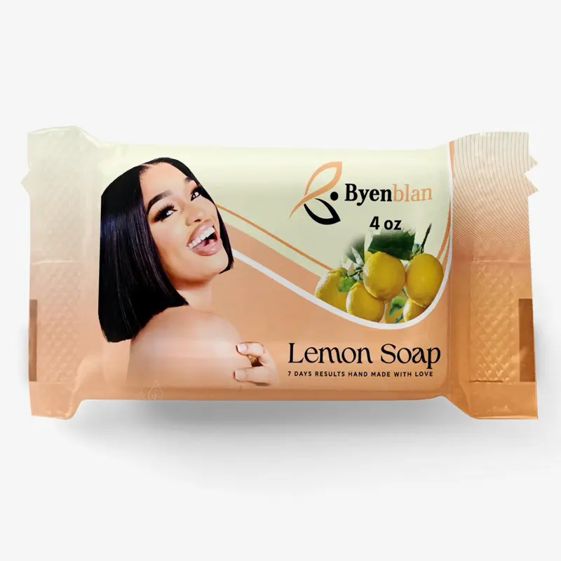 Byenblan Lemon Ti Fanm Andeyò  Brightening Soap 4oz 1PCS Skin Repair Body Care