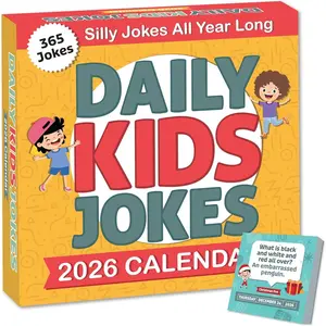 2026 Daily  Joke Calendar | Fun Lunchbox Notes For ,  Off Pages with Daily Puns & Jokes for , Lined Backside for Personal Notes,  Way To Add a Touch of Humor To Your 's Routine