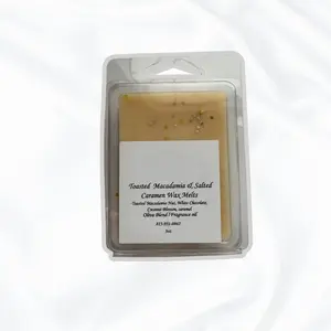 Toasted Macadamia & Salted Caramel Wax Melts - Vegan Artisanal Parasoy Blend Wax Melts for Aromatherapy and Home Fragrance