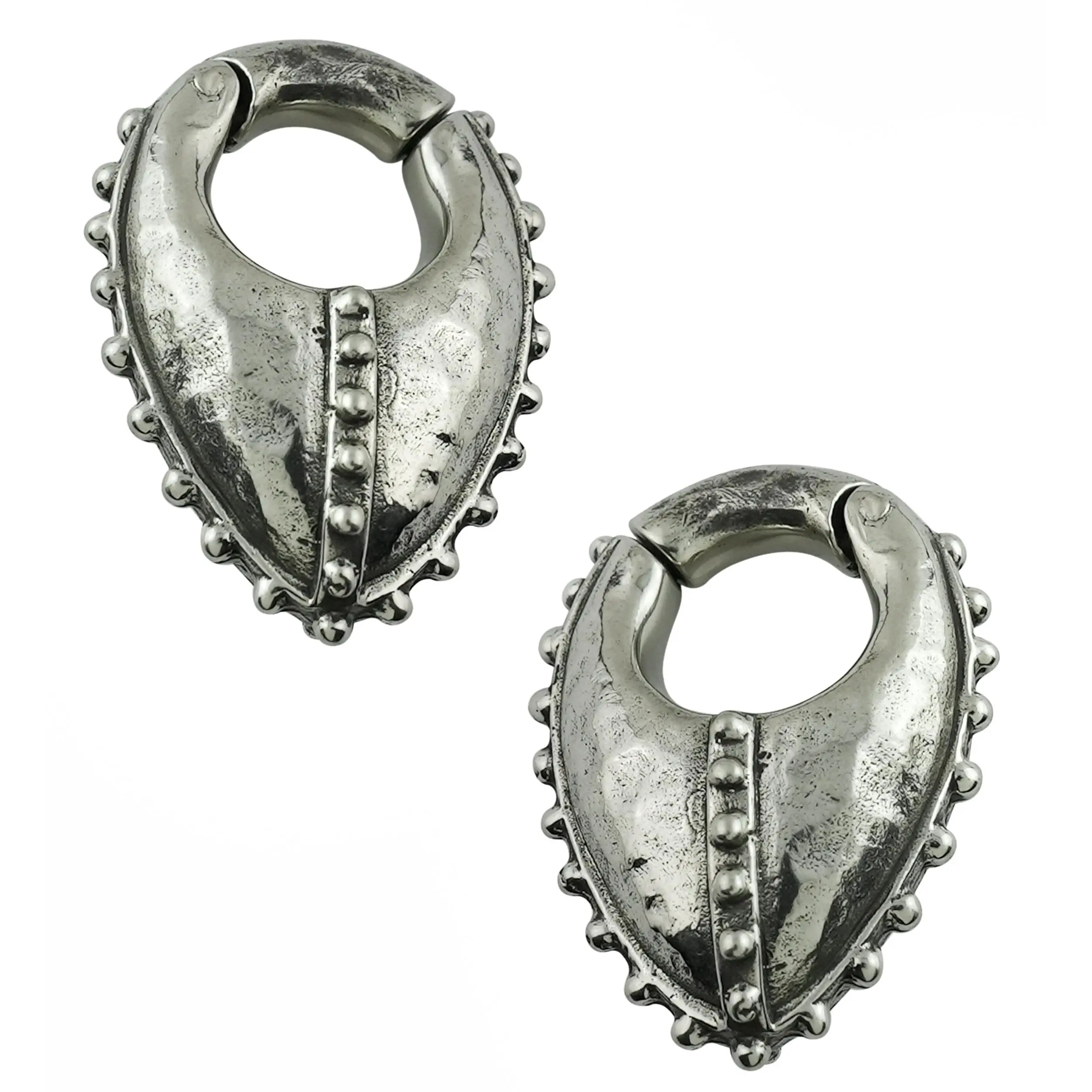 Sentry White Brass Hinged Ear Weights Sentry White Brass Hinged Ear Weights