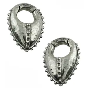 Sentry White Brass Hinged Ear Weights