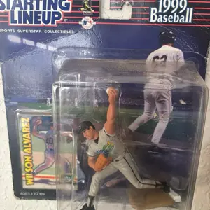1999 Wilson Alvarez Starting Lineup Figure, Tampa Bay Devil Rays Collectible Baseball Figurine