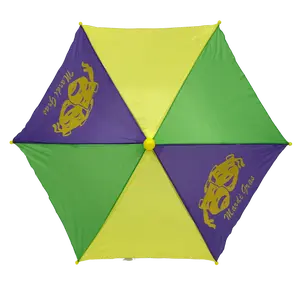 Purple, Green and Gold Umbrella 14.5" (Each)