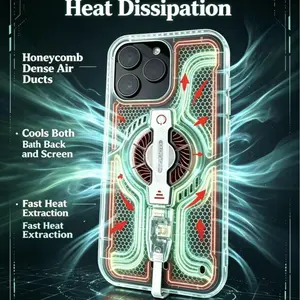 Japanese Seiko Patented Cooling Technology – New Launch Portable Heat-Dissipating Phone Case, Slim & Lightweight Cooling Cover, Fast Heat Dissipation Protective Case for iPhone 13/14/15/16/17 Pro Max