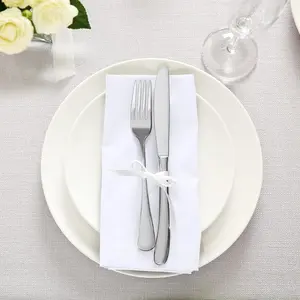4pc Washable Crinkle Napkins, Natural Minimalist Style, Hemp Rope Tie, High Absorbency, Reusable, Eco-Friendly, Ideal for Home, Café, Restaurant