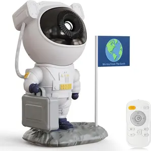 Astronaut Galaxy Projector Planetarium Star Projector, 12-in-1 Space Galaxy Light with Bluetooth 5.0 Speaker, White Noise, Timer & Remote Control, Night Sky Lamp for Bedroom, Home Theater, Party Décor