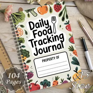 1-piece weight loss journal and health tracker with weight loss and body measurement monitor - healthy diet diary, nutrition plan sheet, fruit/vegetable reward chart, suitable for men, portable small notebook for convenient daily tracking anytime and anyw