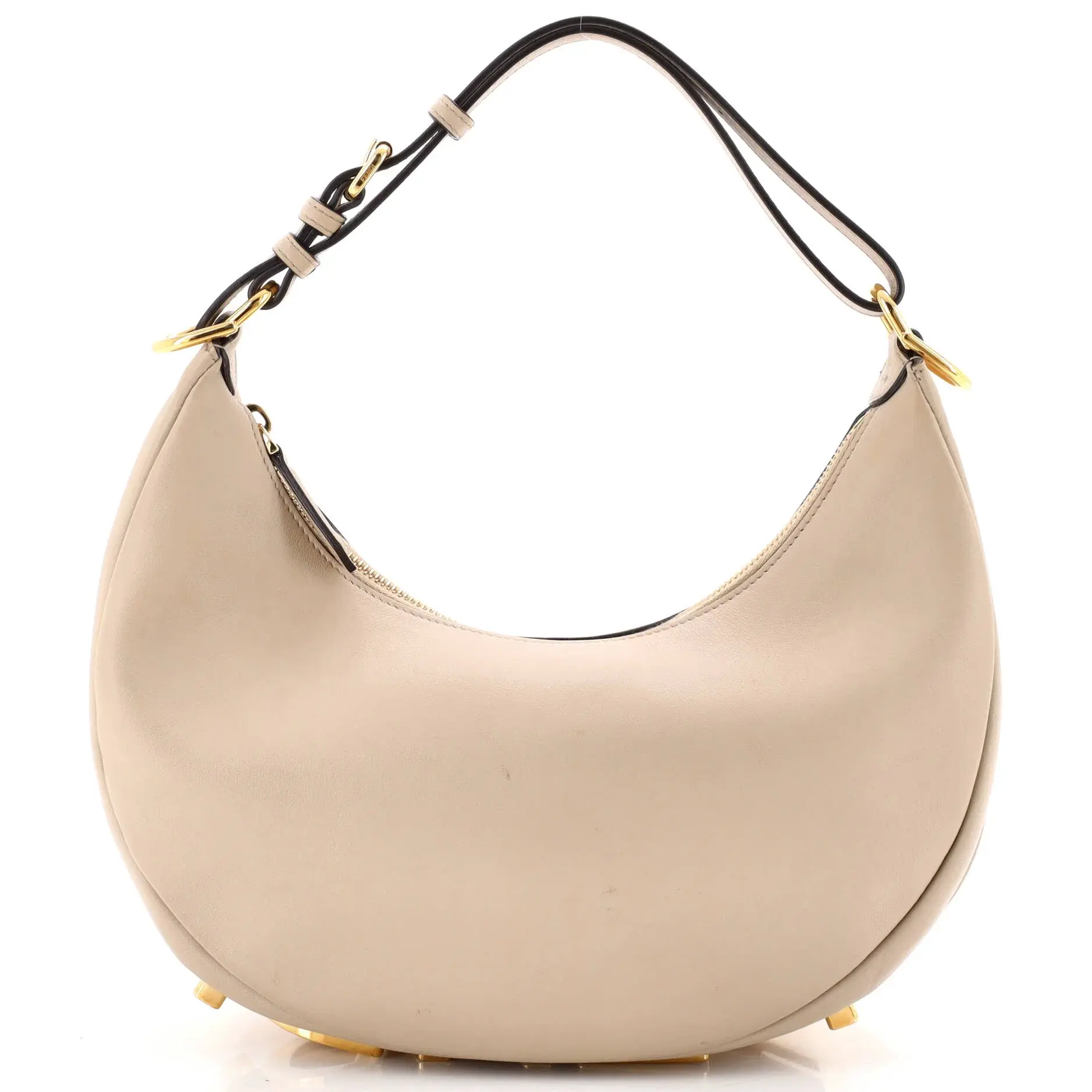 Pre-owned FENDI Leather Shoulder Bags Fendigraphy Bag Small by Rebag