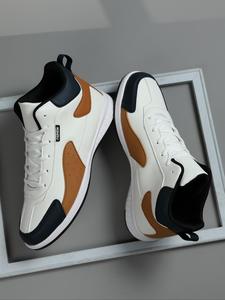 men's sporty lace up high top sneakers, casual comfortable breathable running shoes, trendy sports shoes for daily life