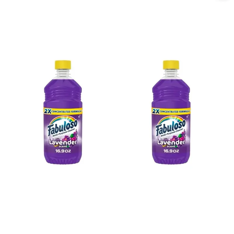 2 pack Fabuloso Cleaner 2X Concentrated Formula Lavender Scent 16.9oz Liquid Multi-Purpose Cleaner for Home Use