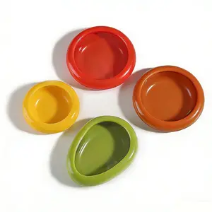 4pcs Food Fresh Stretch Pod For Avocado Onion Lemon Tomato, Reusable Avocado Stretch Storage Container, Airtight Food Storage, Food Saver For Fruit & Vegetable