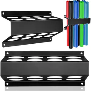 8 Slot TIG Welding Rod Holder Storage Tubes Rack Welding Filler Rod Tubes Organizer Wall Mount Container Shelf for Welder Table