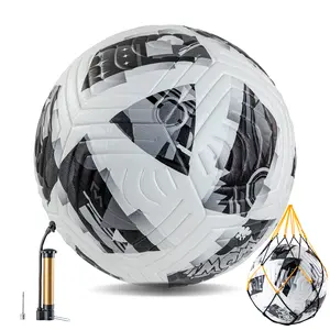 Soccer Balls - Soft Touch Soccer Ball & Air Pump Set - Size 5 - Ideal for Youth & Adults with Unique Design and Convenient Carry Bag