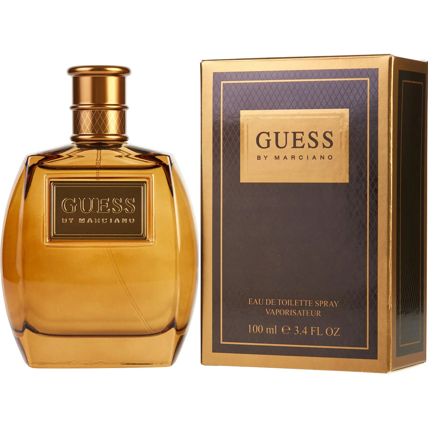 Guess By Marciano Eau de Toilette Spray for Men, Scented Fragrance Perfume with Leather Amber & Musk Blend, Ideal for Everyday Wear