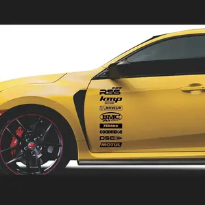 Sponsor Decals for door bedside car accessories vinyl Sticker Car Sponsors Decals JDM Racing automotive sponsors