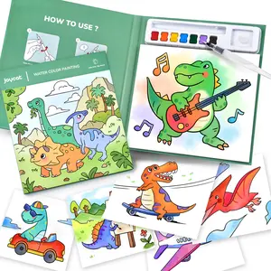 JoyCat DIY Watercolor Painting Set, Paint with Water Coloring Books, Arts and Crafts Drawing Activities Toy, Travel Toys, Birthday Easter Gifts for Boys Girls