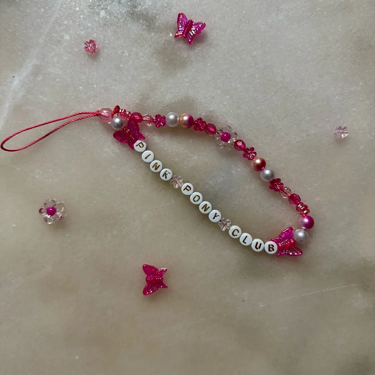 Chappell Roan Phone Charm Pink Pony Club Jewelry Phone Charm Accessories Cellphone Smartphone