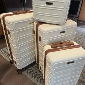 4 Piece Luggage Set, Expandable TSA Lock Hardshell Durable Traveling Bag Travel Suitcase Set with Double Spinner Wheels, Luggage Sets (13/20/26/28in) Gift for Back to School