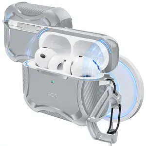 ESR for AirPods Pro 3 (2025) Case, Magnetic Lid, MagSafe Compatible, Full-Body Strong Drop Protection, Cyber Series