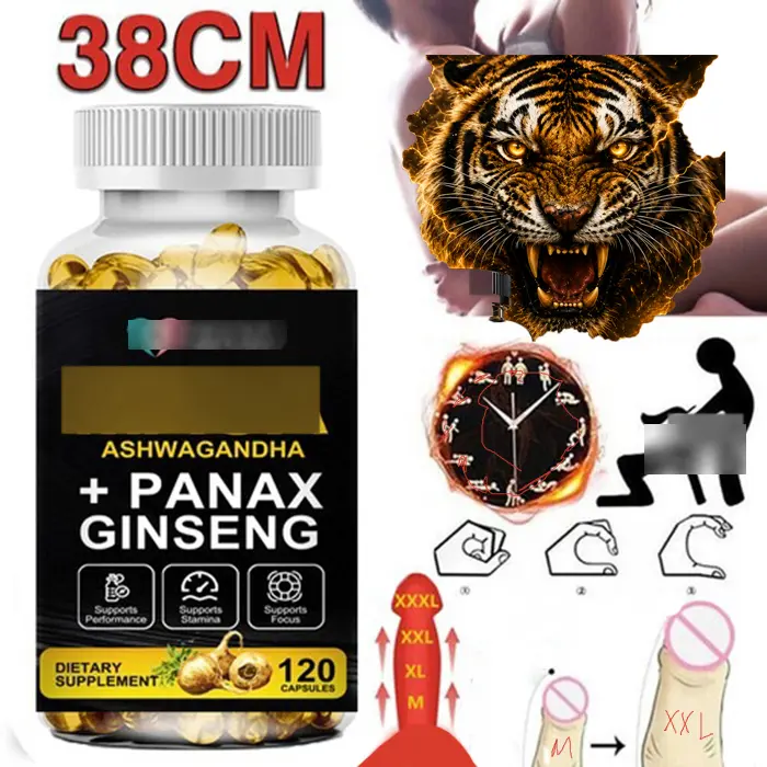 Maca Root 11400mg & Ashwagandha Panax Ginseng Extract 120 Softgels for Energy Stamina Focus & Mood Support Natural Dietary Supplement, gift for him and her, gift for him and her, couple gift, gift for him her, couple gift