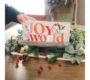 Sincere Surroundings 12" Joy To World Pink Inspire Board Sincere Surroundings 12" Joy To World Pink Inspire Board