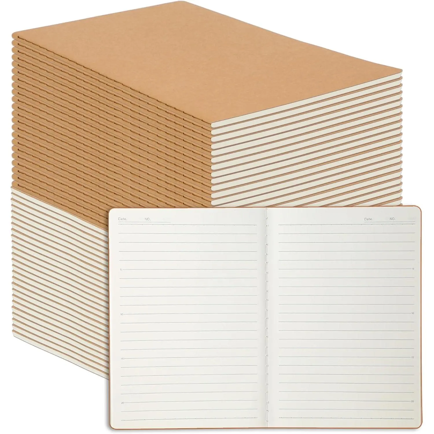 48 Pack A5  Paper Notebook Lined Journal Bulk, 8.3 X 5.5 Inch, 60 Pages/30 Sheets, 80gsm, Travel Notebook Notepad for Adult, Students, , Office,  to School Supplies