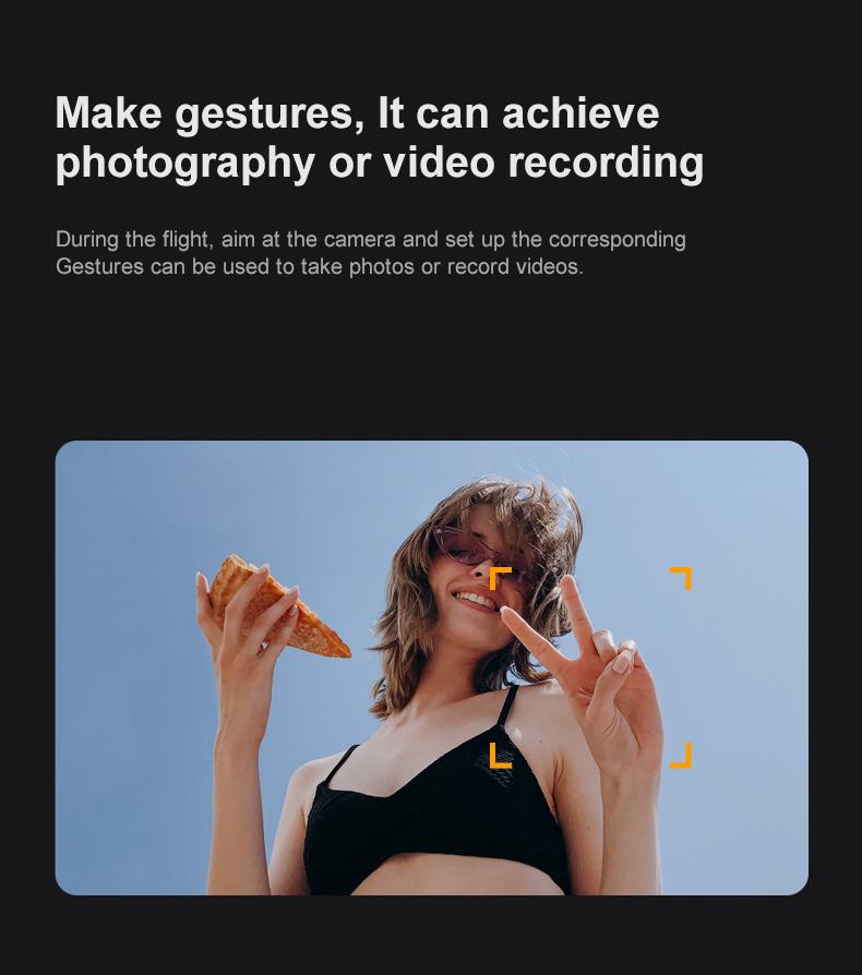 Drone with Camera, HD FPV Foldable Drone for Kids, Adults and Beginners, Brushless Motor RC Quadcopter with Stable Hover, Gesture Selfie, Waypoint Flight, 3D Flips, One Key Start, Includes 2 Batteries optical flow obstacle avoidance